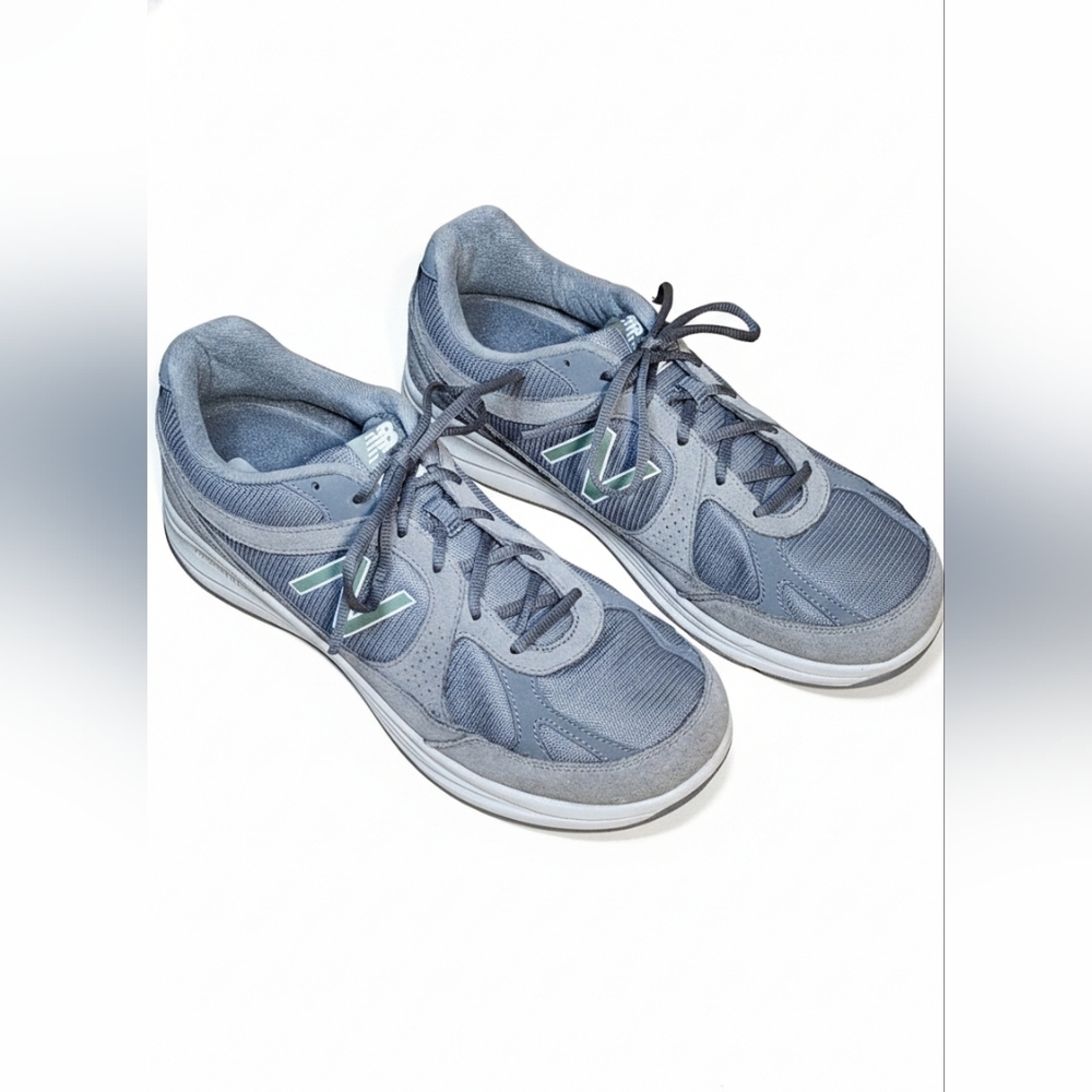New Balance Azorb Walking Shoes Mens Size 12 M  Gray Leather Sneakers